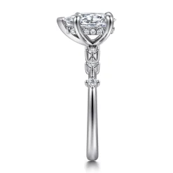 Hot Gabriel & Co. Joplin - 14K White Gold Pear Shape Diamond Engagement Ring