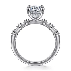 Hot Gabriel & Co. Joplin - 14K White Gold Round Diamond Engagement Ring