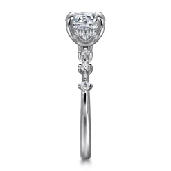 Hot Gabriel & Co. Joplin - 14K White Gold Round Diamond Engagement Ring