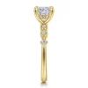 New Gabriel & Co. Joplin - 14K Yellow Gold Cushion Cut Diamond Engagement Ring