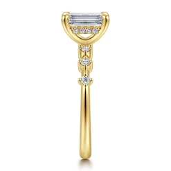 Online Gabriel & Co. Joplin - 14K Yellow Gold Emerald Cut Diamond Engagement Ring