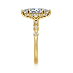 Best Gabriel & Co. Joplin - 14K Yellow Gold Marquise Shape Diamond Engagement Ring
