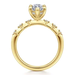 Clearance Gabriel & Co. Joplin - 14K Yellow Gold Marquise Shape Diamond Engagement Ring