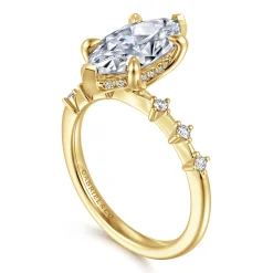 Online Gabriel & Co. Joplin - 14K Yellow Gold Marquise Shape Diamond Engagement Ring