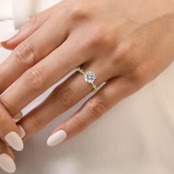 Online Gabriel & Co. Joplin - 14K Yellow Gold Round Diamond Engagement Ring