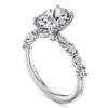 New Gabriel & Co. Juliet - 14K White Gold Oval Diamond Engagement Ring