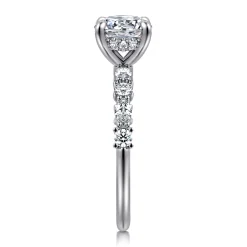Clearance Gabriel & Co. Juliet - 14K White Gold Round Diamond Engagement Ring