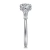 Sale Gabriel & Co. Kallie - 14K White-Rose Gold Round Diamond Engagement Ring