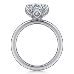 Online Gabriel & Co. Kamera - 14K White Gold Round Solitaire Engagement Ring
