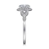 Gabriel & Co. Katriane - Vintage Inspired 14K White Gold Oval Halo Diamond Engagement Ring