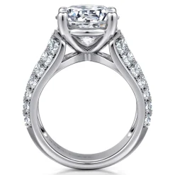 Online Gabriel & Co. Kera - 14K White Gold Round Diamond Engagement Ring