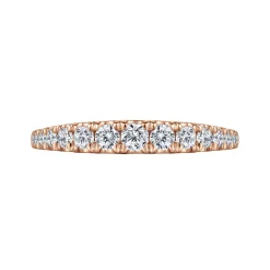 New Gabriel & Co. Kiana - 14K Rose Gold Graduating Diamond Anniversary Band - 0.5 ct