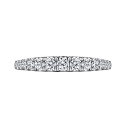 Discount Gabriel & Co. Kiana - 14K White Gold Graduating Diamond Anniversary Band - 0.5 ct