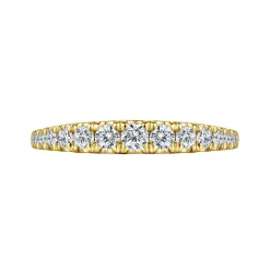 Sale Gabriel & Co. Kiana - 14K Yellow Gold Graduating Diamond Anniversary Band - 0.5 ct