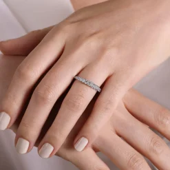 Discount Gabriel & Co. Kiana - Platinum Diamond Anniversary Band - 0.5 ct