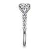 Hot Gabriel & Co. Kim - 14K White Gold Round Diamond Engagement Ring