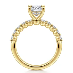 Online Gabriel & Co. Kim - 14K Yellow Gold Cushion Cut Diamond Engagement Ring