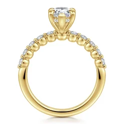 Sale Gabriel & Co. Kim - 14K Yellow Gold Pear Shape Diamond Engagement Ring