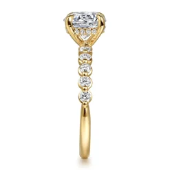 Online Gabriel & Co. Kim - 14K Yellow Gold Round Diamond Engagement Ring