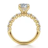 Best Gabriel & Co. Kim - 14K Yellow Gold Round Diamond Engagement Ring