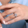 Online Gabriel & Co. Kinsley - Vintage Inspired 14K White Gold Fancy Halo Oval Diamond Engagement Ring