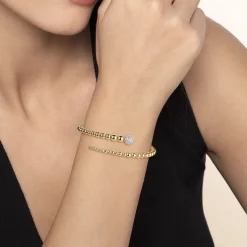 Online Gabriel & Co. 14K Mix of White and Yellow Gold Diamond Bangle