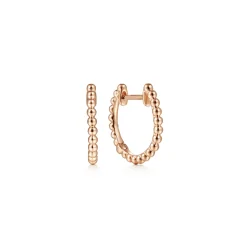 Sale Gabriel & Co. 14K Pink Gold Bujukan Huggie Earrings
