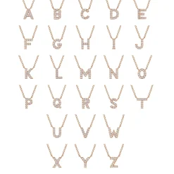 Online Gabriel & Co. 14K Pink Gold Diamond A Initial Pendant Necklace