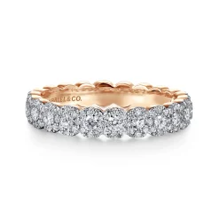 New Gabriel & Co. 14K Pink Gold Diamond Ladies Ring