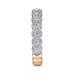 New Gabriel & Co. 14K Pink Gold Diamond Ladies Ring