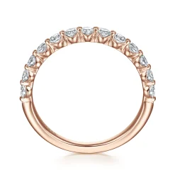 Discount Gabriel & Co. 14K Pink Gold Diamond Ladies Ring