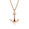 Hot Gabriel & Co. 14K Rose Gold Anchor Pendant