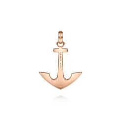 Hot Gabriel & Co. 14K Rose Gold Anchor Pendant