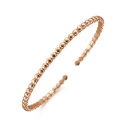Outlet Gabriel & Co. 14K Rose Gold Beaded Cuff Bracelet