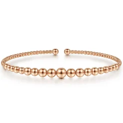 Outlet Gabriel & Co. 14K Rose Gold Bujukan Open Bangle
