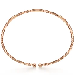 Sale Gabriel & Co. 14K Rose Gold Bujukan Open Bangle