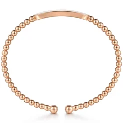Outlet Gabriel & Co. 14K Rose Gold Bujukan Personalized Bangle