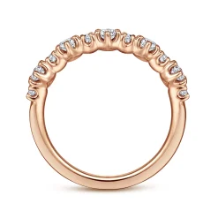 Online Gabriel & Co. 14K Rose Gold Diamond Anniversary Band - 0.5 ct