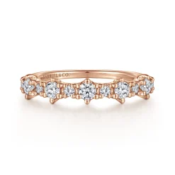Online Gabriel & Co. 14K Rose Gold Diamond Anniversary Band - 0.5 ct