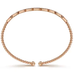 Clearance Gabriel & Co. 14K Rose Gold Diamond Bangle