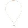 Clearance Gabriel & Co. 14K Rose Gold Diamond Cross Pendant Necklace
