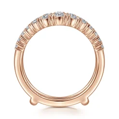 Clearance Gabriel & Co. 14K Rose Gold Diamond Ring Enhancer - 0.95 ct