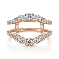 Clearance Gabriel & Co. 14K Rose Gold Diamond Ring Enhancer - 0.95 ct