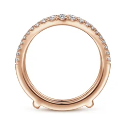 Hot Gabriel & Co. 14K Rose Gold Diamond Ring Enhancer - 0.5 ct