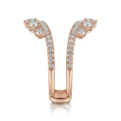 Discount Gabriel & Co. 14K Rose Gold Diamond Ring Enhancer - 1 ct