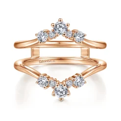 Discount Gabriel & Co. 14K Rose Gold Diamond Ring Enhancer - 0.5 ct