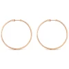 Online Gabriel & Co. 14K Rose Gold French Pave 60mm Round Inside Out Diamond Classic Hoop Earrings