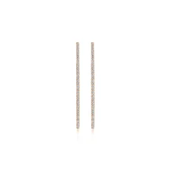 Online Gabriel & Co. 14K Rose Gold French Pave 50mm Round Inside Out Diamond Hoop Earrings