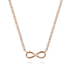 Outlet Gabriel & Co. 14K Rose Gold Infinity Pendant Necklace