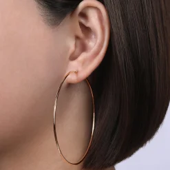 Online Gabriel & Co. 14K Rose Gold 70mm Round Classic Hoop Earrings